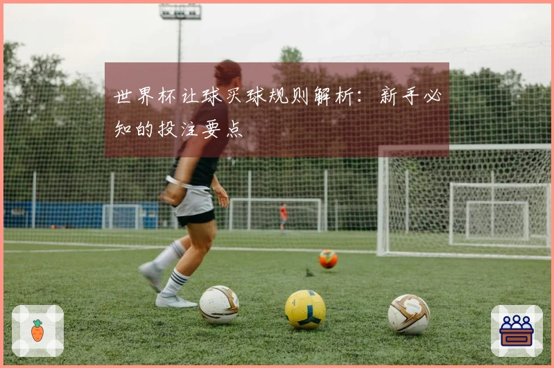 世界杯让球买球规则解析：新手必知的投注要点