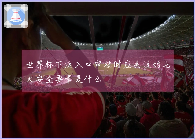 世界杯下注入口审核时应关注的七大安全要素是什么